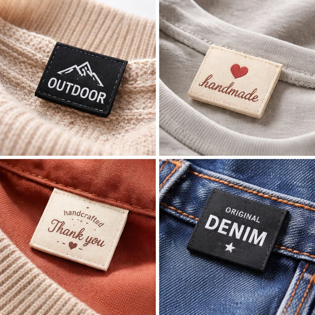 Gewebte Label – Beispiel